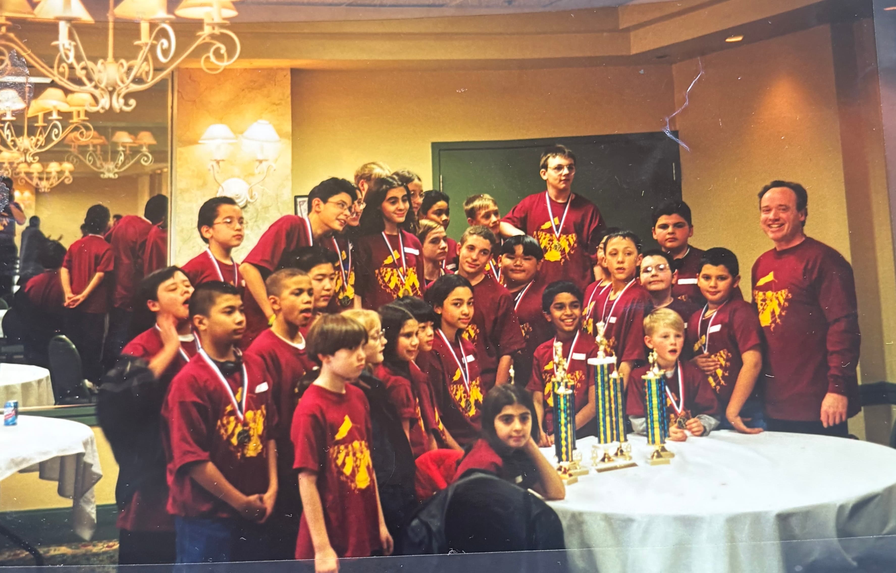 Peaceful Warrior youth playing chess together